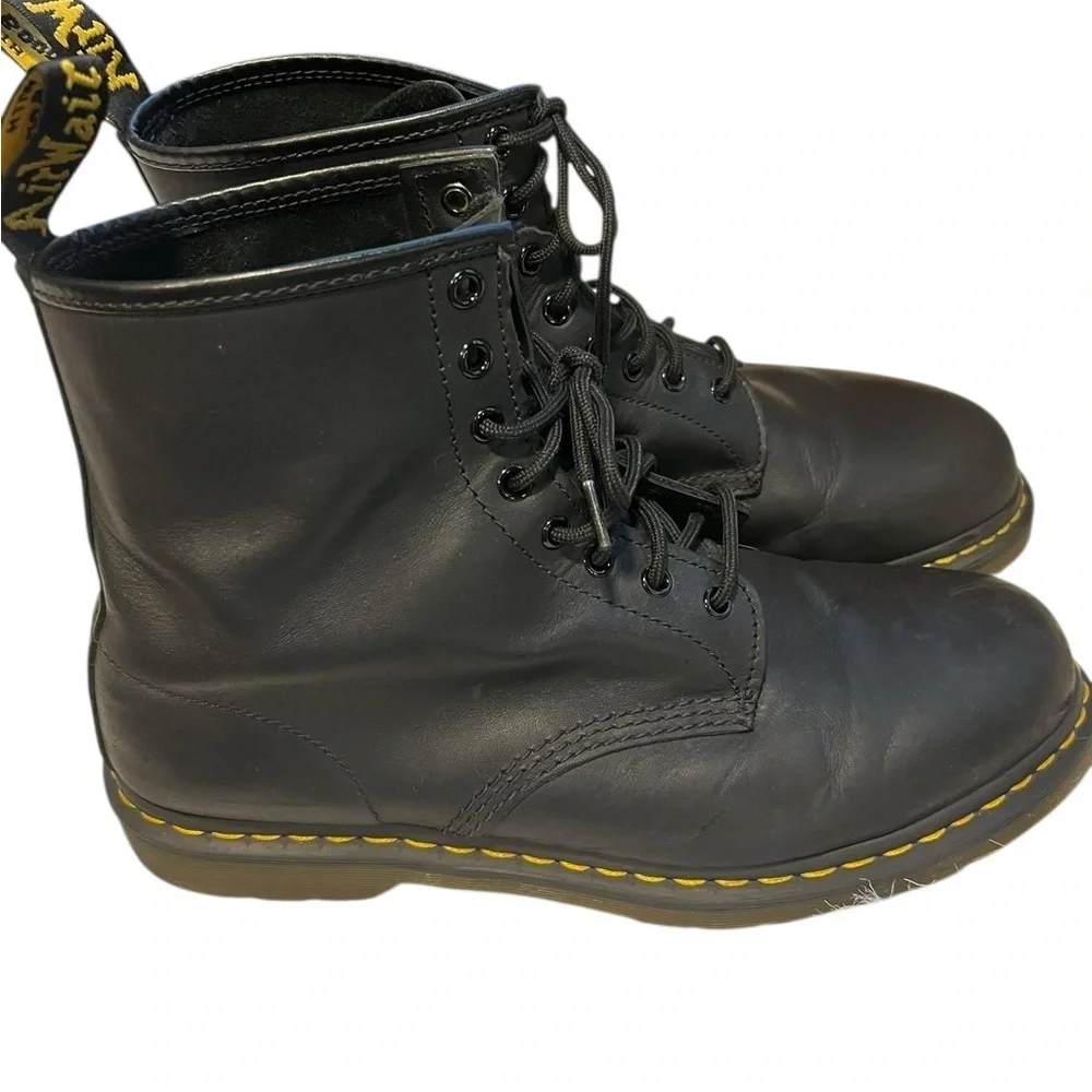 Dr. Martens Black Lace-Up Boots for men size 12
